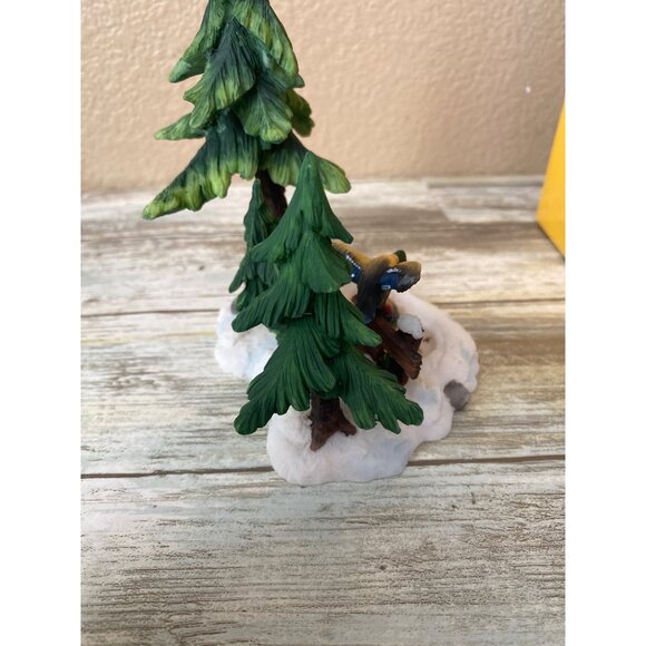 Santa’s Workbench Duck Pond Trees Resin Village Accessory 2002 w/ Box Pre-Owned - Picture 10 of 12